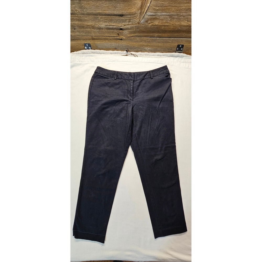 Liz Claiborne Emma Black Straight Leg Stretch Pants Womens 10